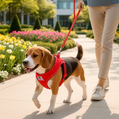 Harnais chien avec laisse, pour petit et moyenne taille | Sweety