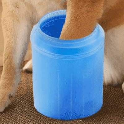 accessoire pour chien WashPaw nettoyeur de pattes bleu