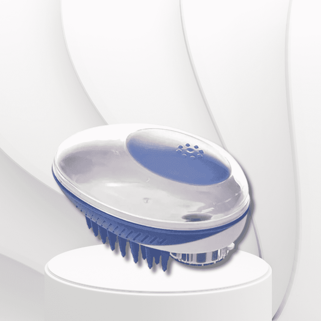 accessoire pour chien brosse de bain WashDog bleu