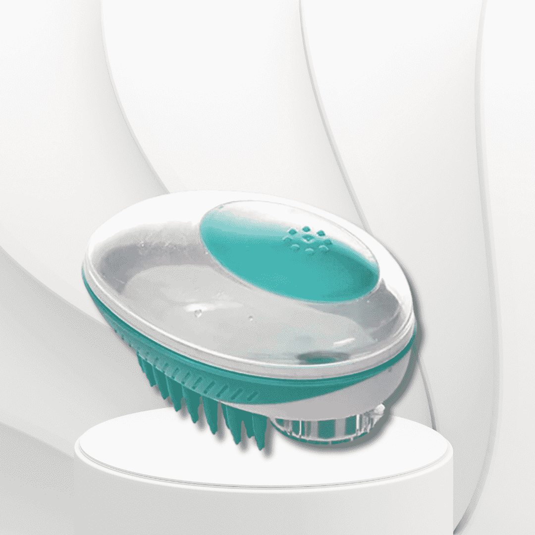 accessoire pour chien brosse de bain WashDog verte