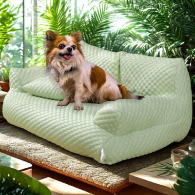 canapé chien chesterfield vert