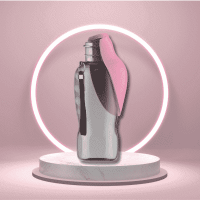 gourde pour chien rose BottleDog