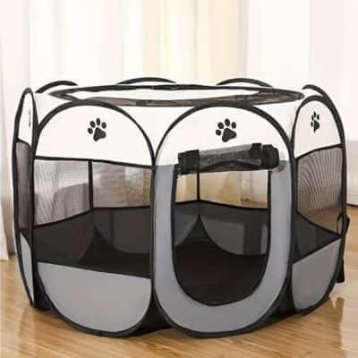 parc pour chien TravelTent gris