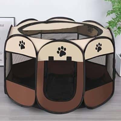 parc pour chien TravelTent ventilé