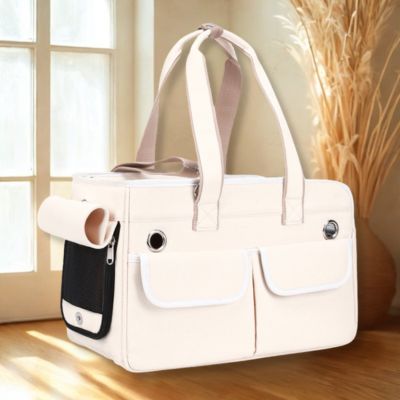 sac de transport chien Esthétics blanc