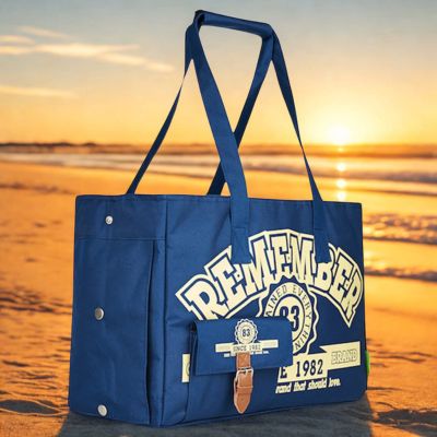 sac de transport chien Fashion bleu jaune