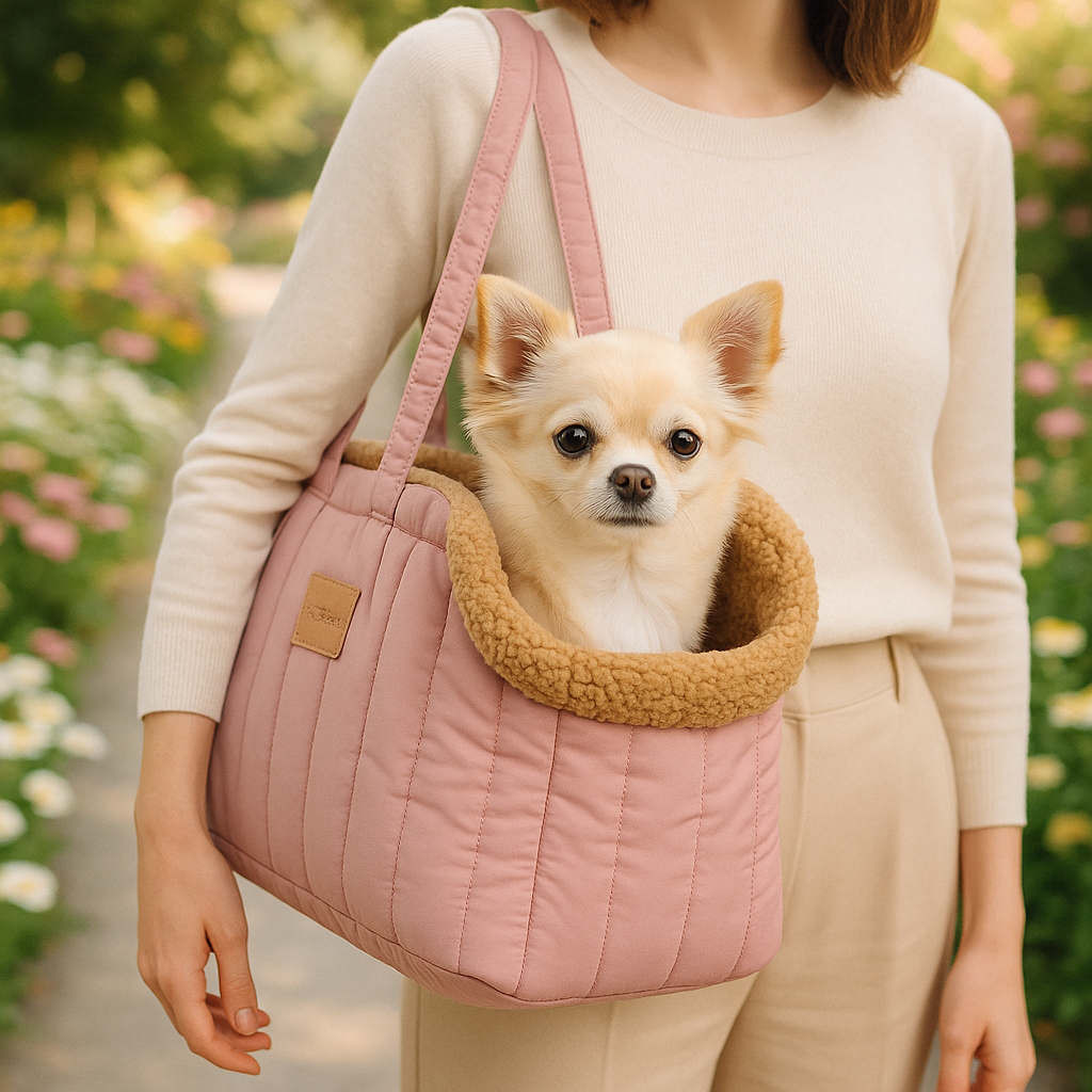 sac de transport chien Snug rose