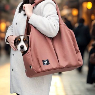 sac de transport chien silky rose