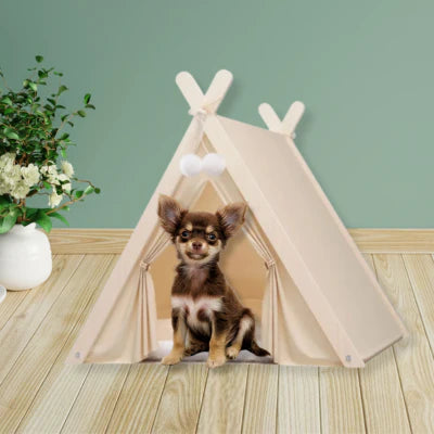 tente pour chien lavable en machine TentBeige