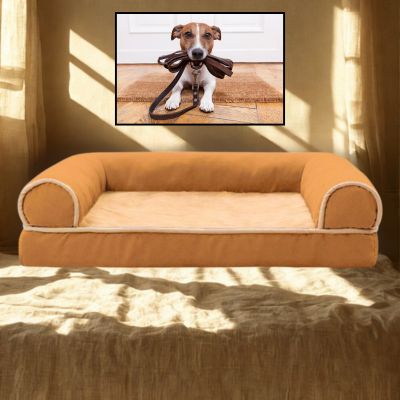 canapé chien Softbed Kaki