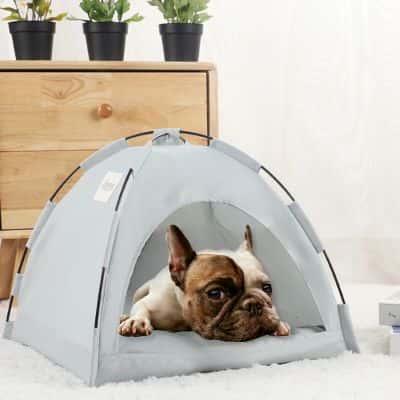 couchage pour chien dome confortable