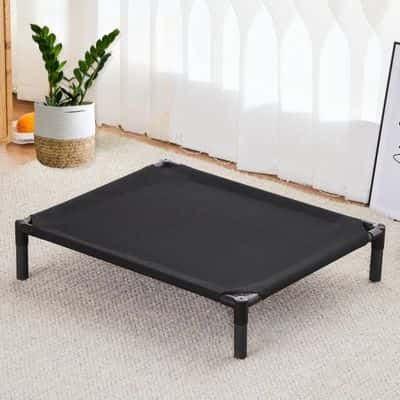lit pour chien camps noir intense