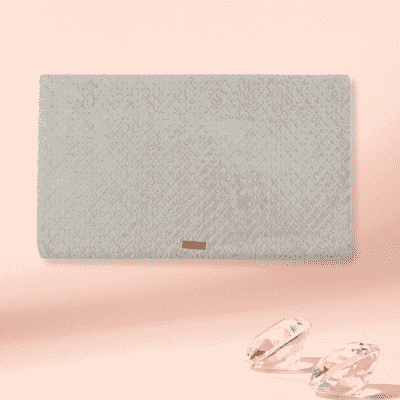 lit pour chien gris clair Hassock