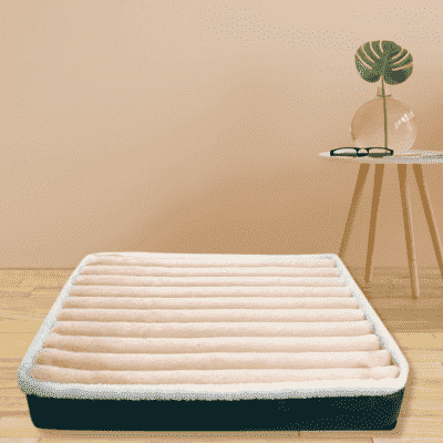 lit pour chien orthopédique rose