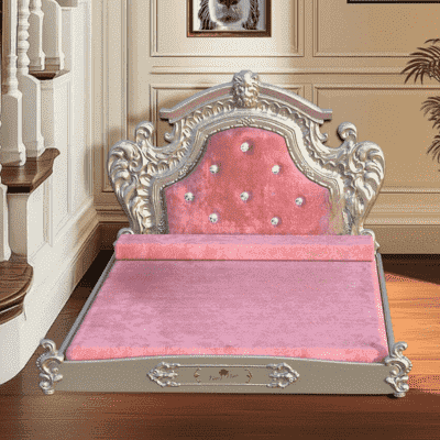 lit pour chien rose taille XXL