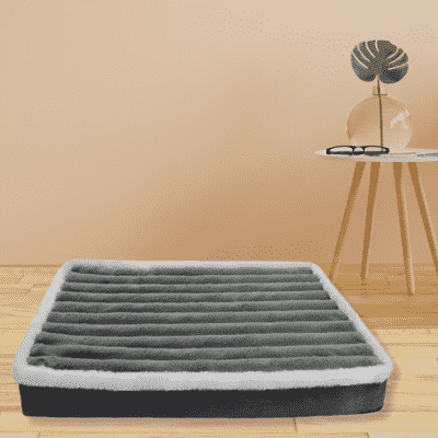 matelas-pour-chien-orthopédique-gris