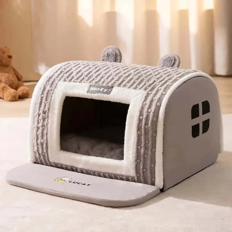 niche-pour-chien-home-grise