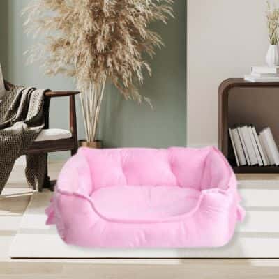 panier-pour-chien-Princess-rose-bonbon