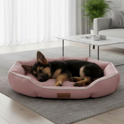 panier pour chien Scuttle rose