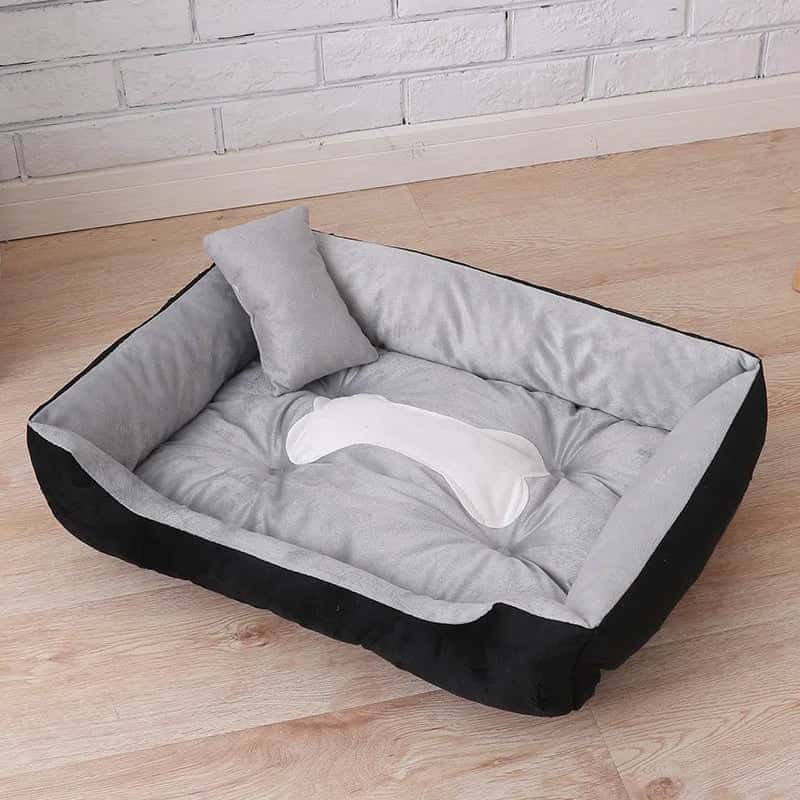 panier pour chien gris lavable en  machine