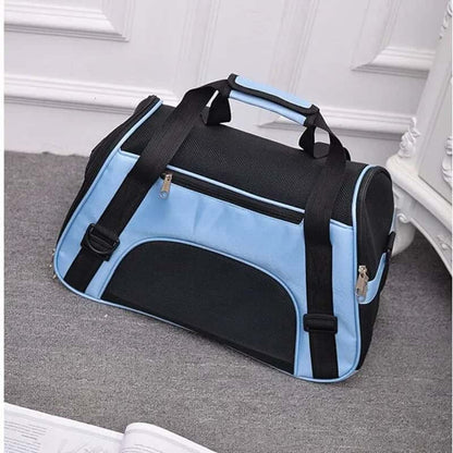 sac de transport chien bleu noir Sack