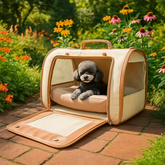 sac de transport chien Sweet creme